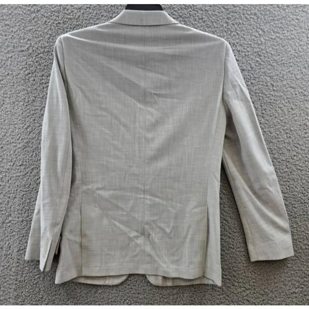 Calvin Klein Slim Fit Sport Coat Blazer Men's 38R Heather Grey Front Button